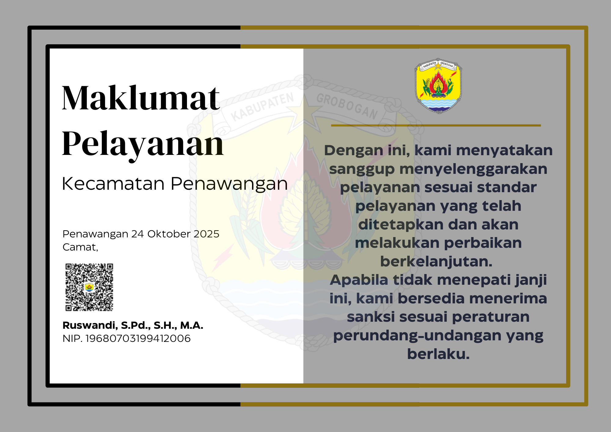 Maklumat Pelayanan 2025